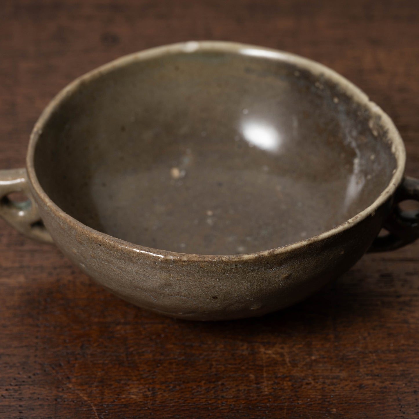 Goryeo Celadon Bowl with Incised Flower Design