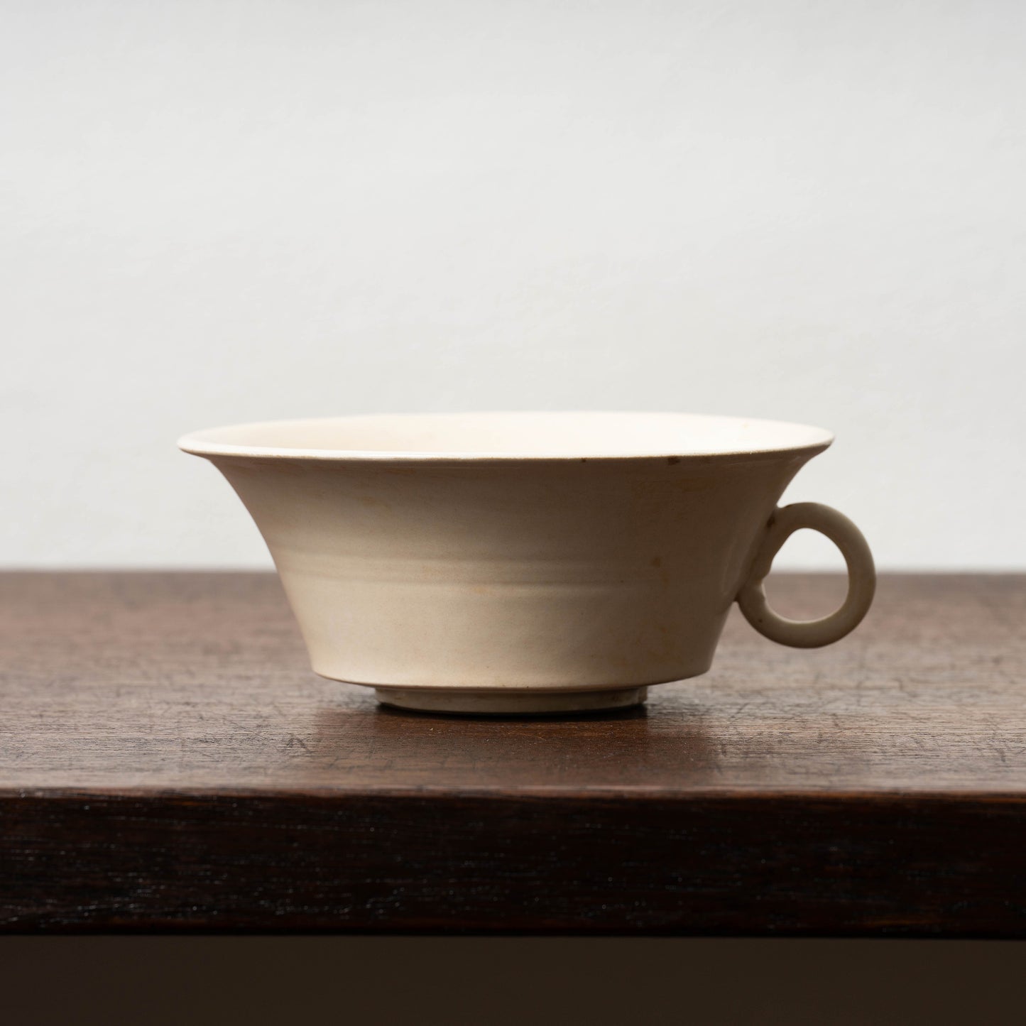 Tang Dynasty Xing ware White Porcelain Tea Bowl with Ear