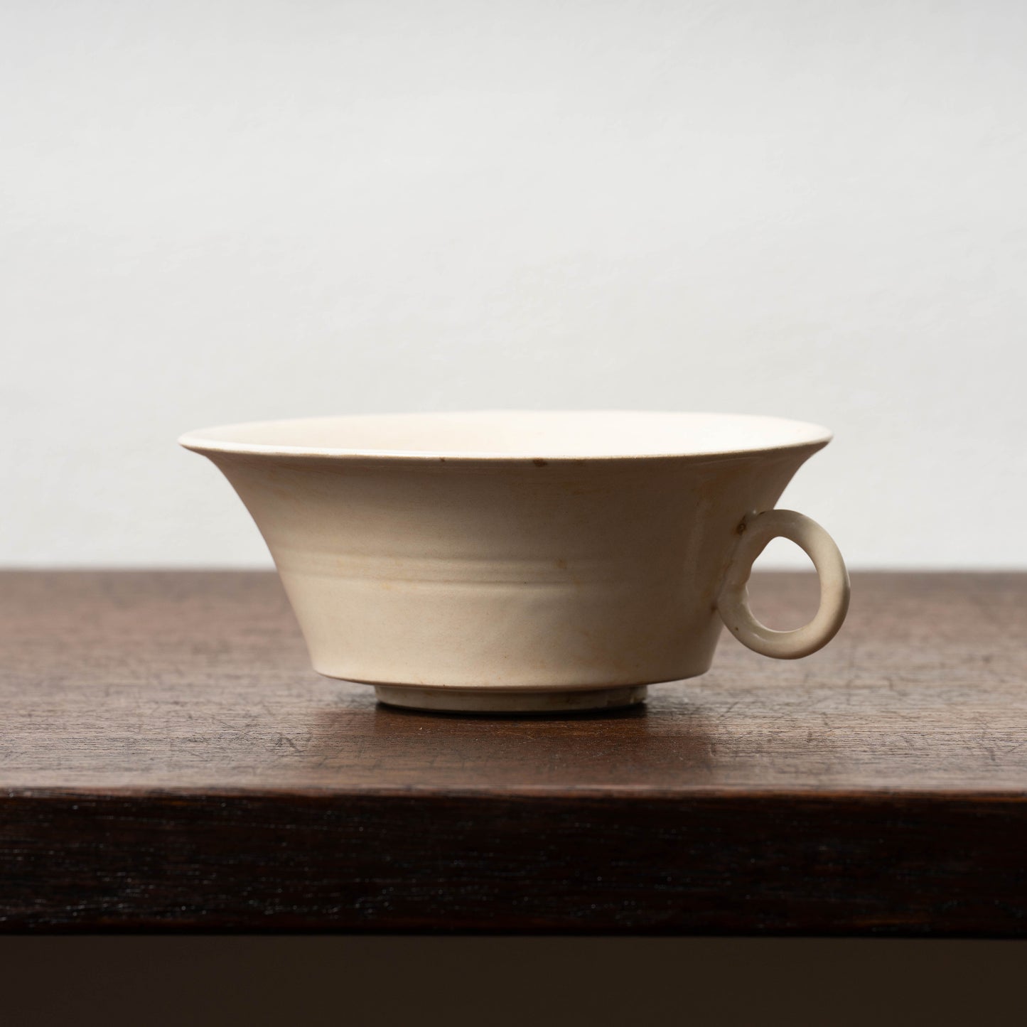 Tang Dynasty Xing ware White Porcelain Tea Bowl with Ear