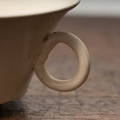 Tang Dynasty Xing ware White Porcelain Tea Bowl with Ear