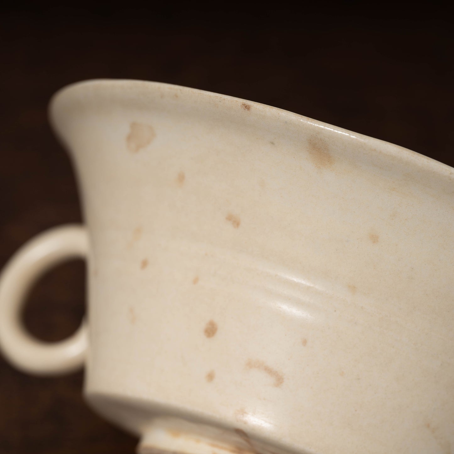 Tang Dynasty Xing ware White Porcelain Tea Bowl with Ear