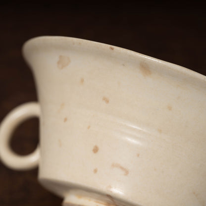 Tang Dynasty Xing ware White Porcelain Tea Bowl with Ear