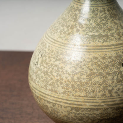 Goryeo Dynasty Buncheong ware Mishima-type Yuhuchun Bottle with Inlaid Bee Design