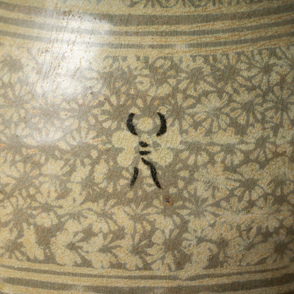 Goryeo Dynasty Buncheong ware Mishima-type Yuhuchun Bottle with Inlaid Bee Design