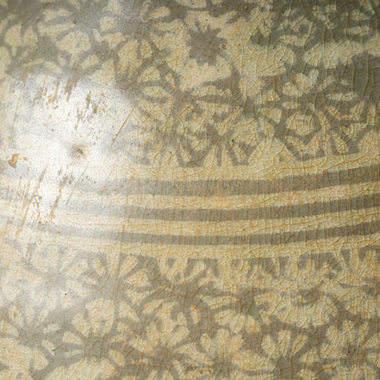 Goryeo Dynasty Buncheong ware Mishima-type Yuhuchun Bottle with Inlaid Bee Design
