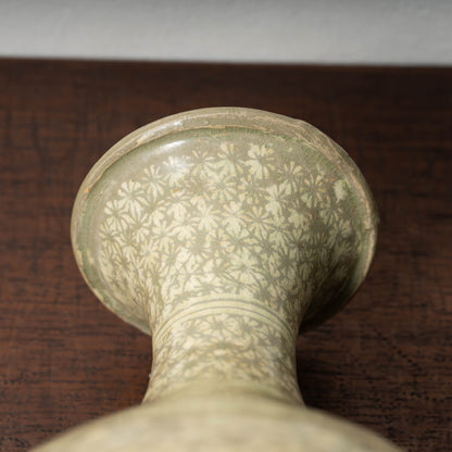 Goryeo Dynasty Buncheong ware Mishima-type Yuhuchun Bottle with Inlaid Bee Design
