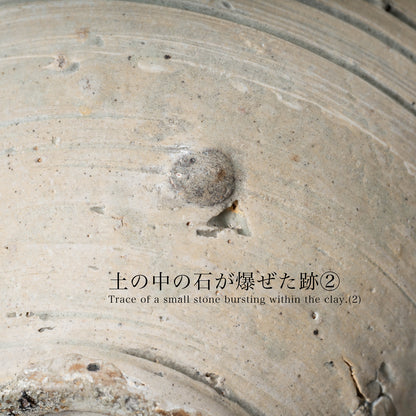 李氏朝鮮 鶏龍山 粉青沙器鉄絵唐草文瓶