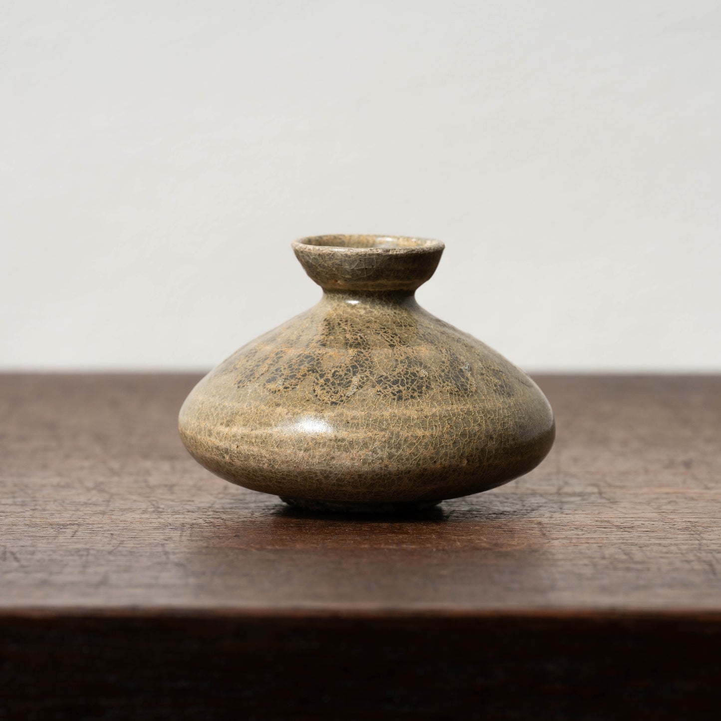 高麗 青磁鉄絵油壺