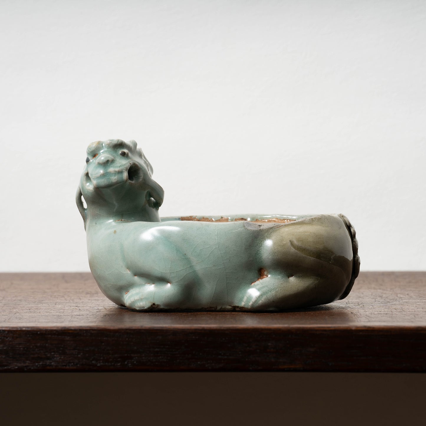 高麗 青磁獅子形硯