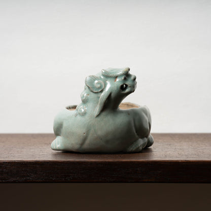 高麗 青磁獅子形硯