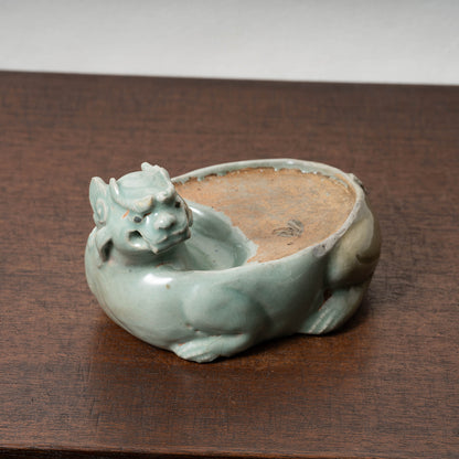 高麗 青磁獅子形硯