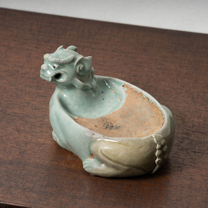 高麗 青磁獅子形硯