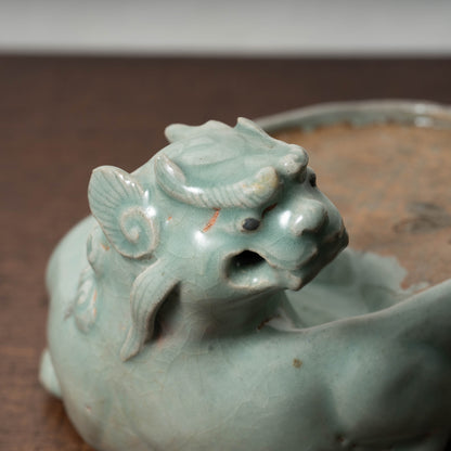 高麗 青磁獅子形硯