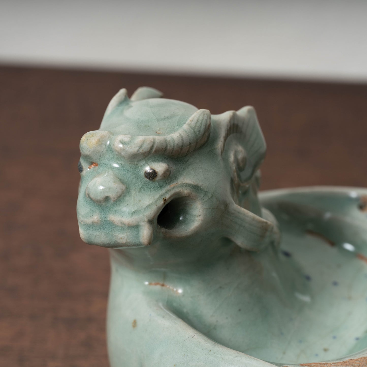 高麗 青磁獅子形硯