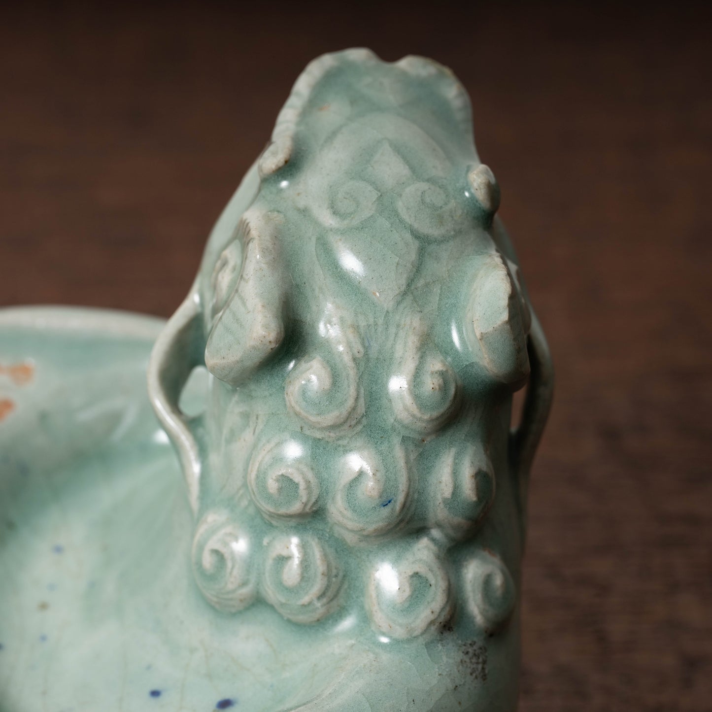 高麗 青磁獅子形硯