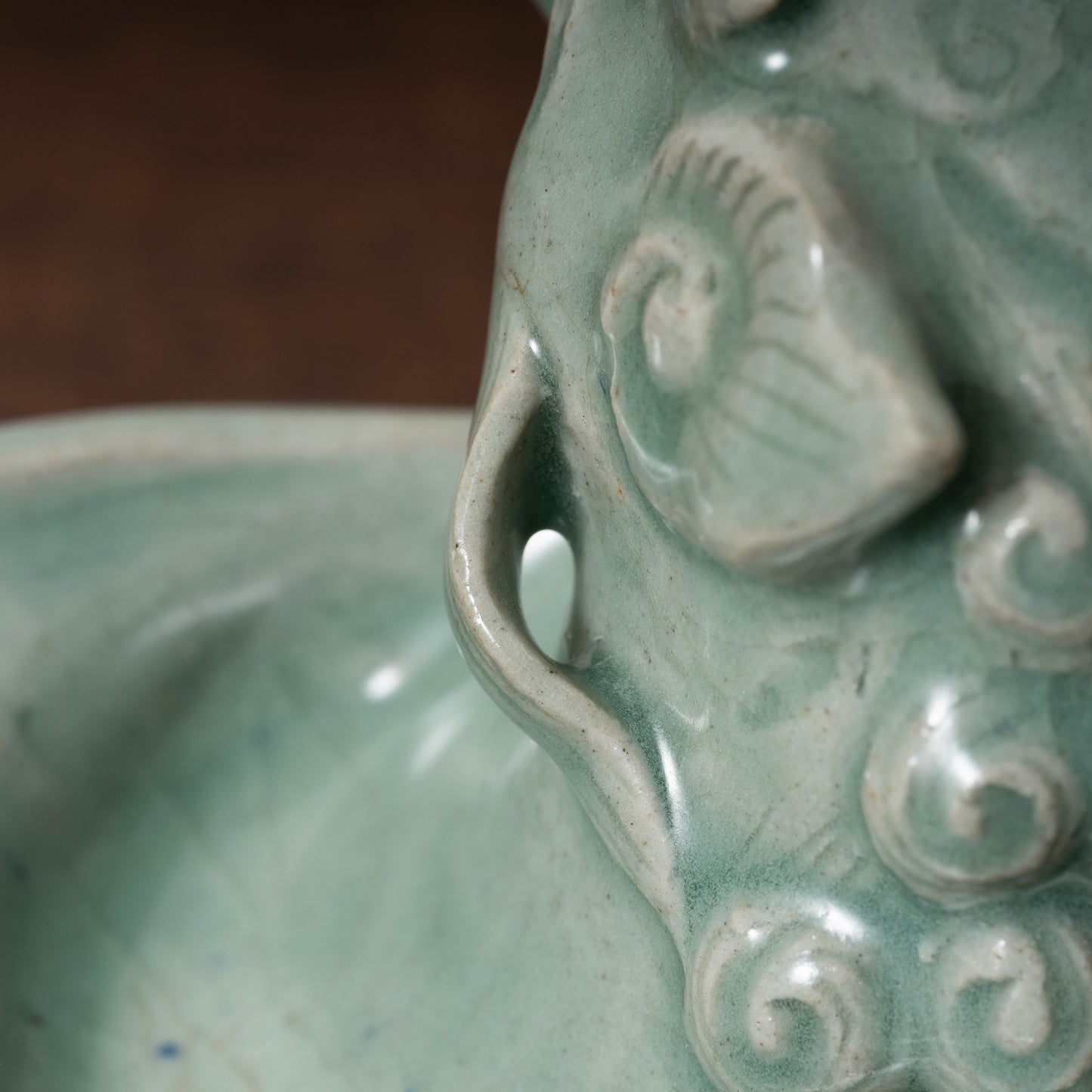 高麗 青磁獅子形硯