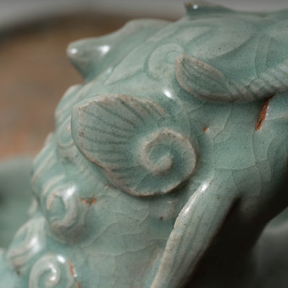 高麗 青磁獅子形硯