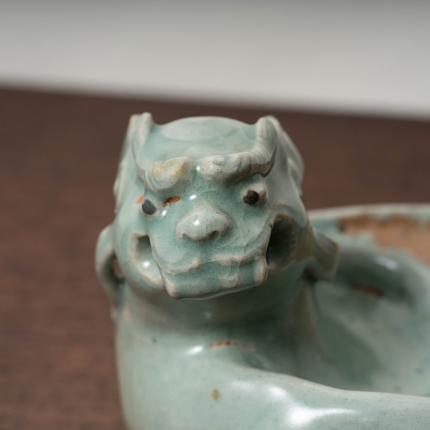 高麗 青磁獅子形硯