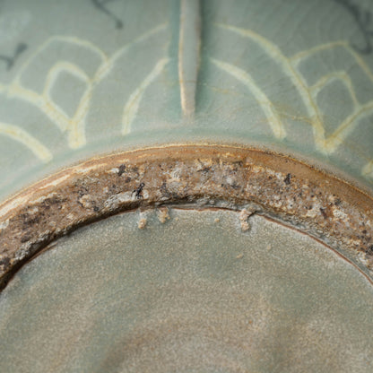 Goryeo Dynasty Celadon Vase with Inlaid Chrysanthemum Design