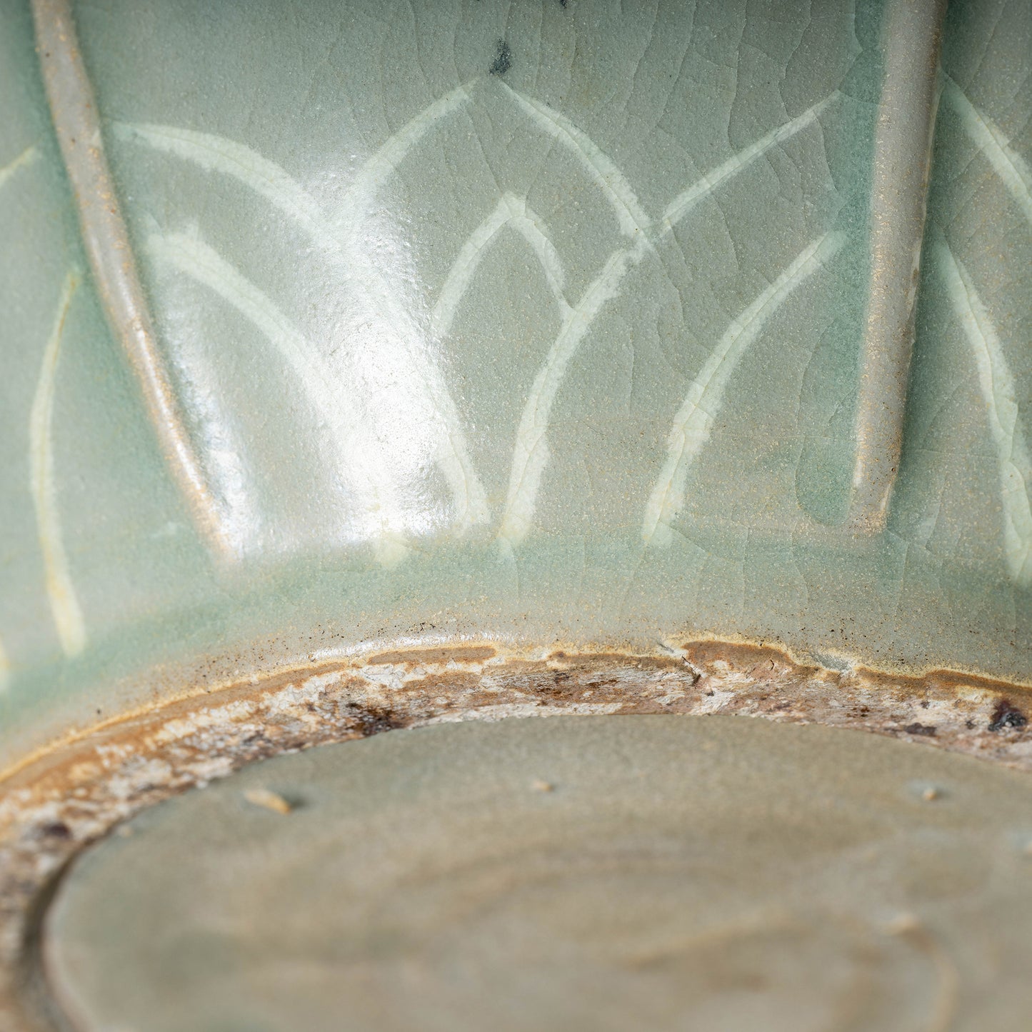 Goryeo Dynasty Celadon Vase with Inlaid Chrysanthemum Design