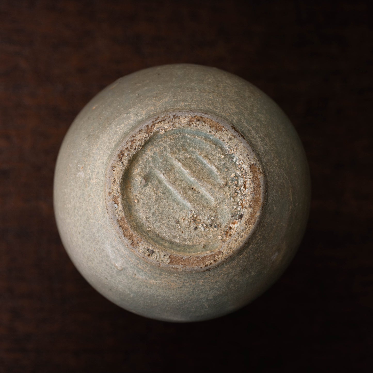 Goryeo Dynasty Celadon Bottle with Inlaid Flower Design