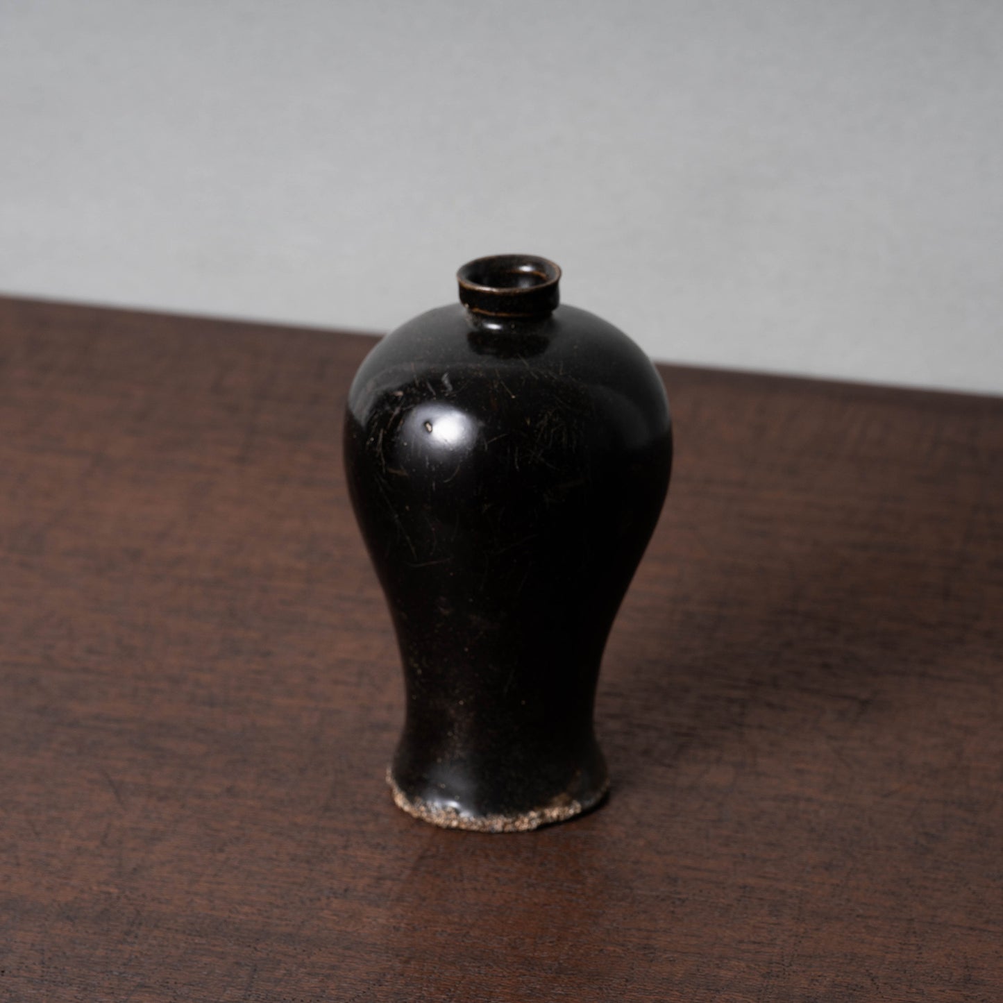 Goryeo Black Glazed Meiping Vase