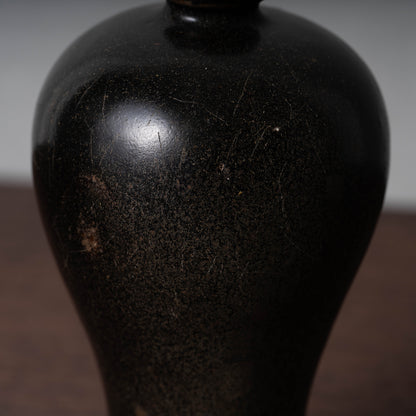 Goryeo Black Glazed Meiping Vase