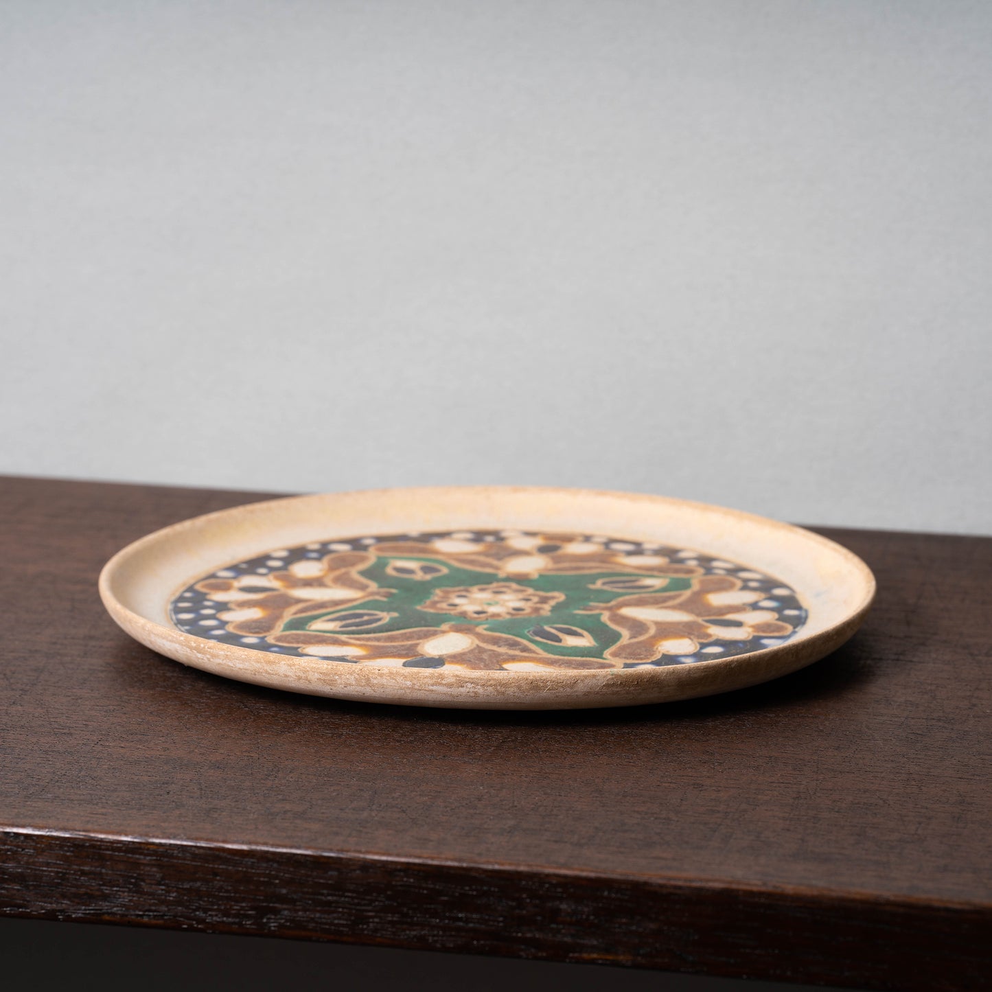 Song Dynasty Sancai Large Plate with Flower Design