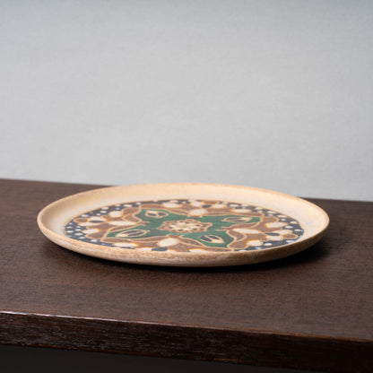 Song Dynasty Sancai Large Plate with Flower Design