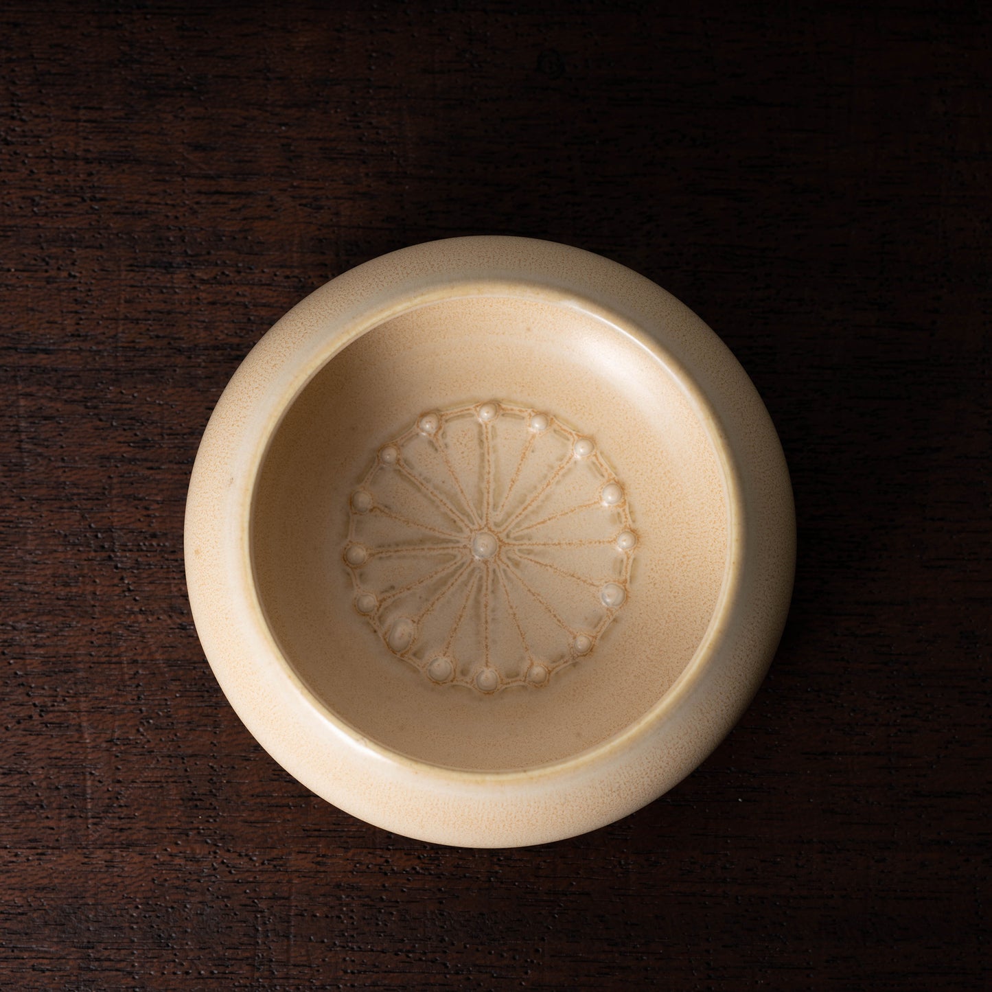 Qing Dynasty White porcelain Jarlet with Chrysanthemum Design