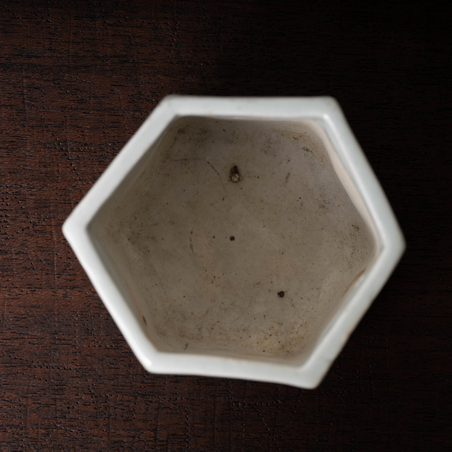 Ming Dynasty white porcelain Censer with Hexagon Design