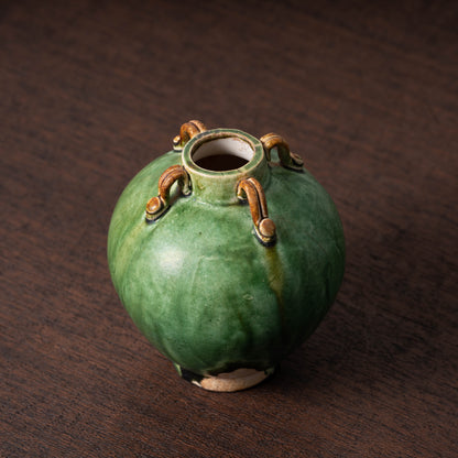 Liao Dynasty Sancai Jar with Four Handles