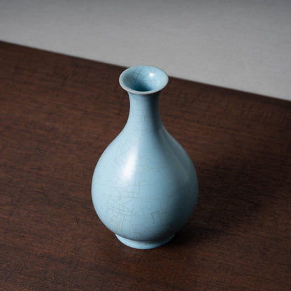 Qing Dynasty Celadon Bottle with Ru ware-like