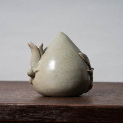 Goryeo Celadon Water Dropper with Peach Shaped