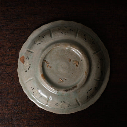 Goryeo Celadon Dish with Inlaid Chinese Zodiac Design